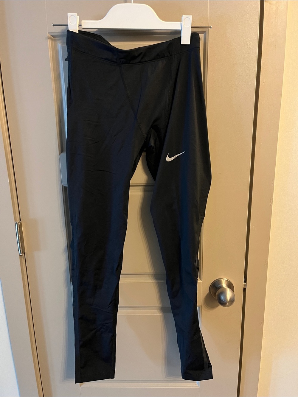 Nike Black Tights with White Swoosh